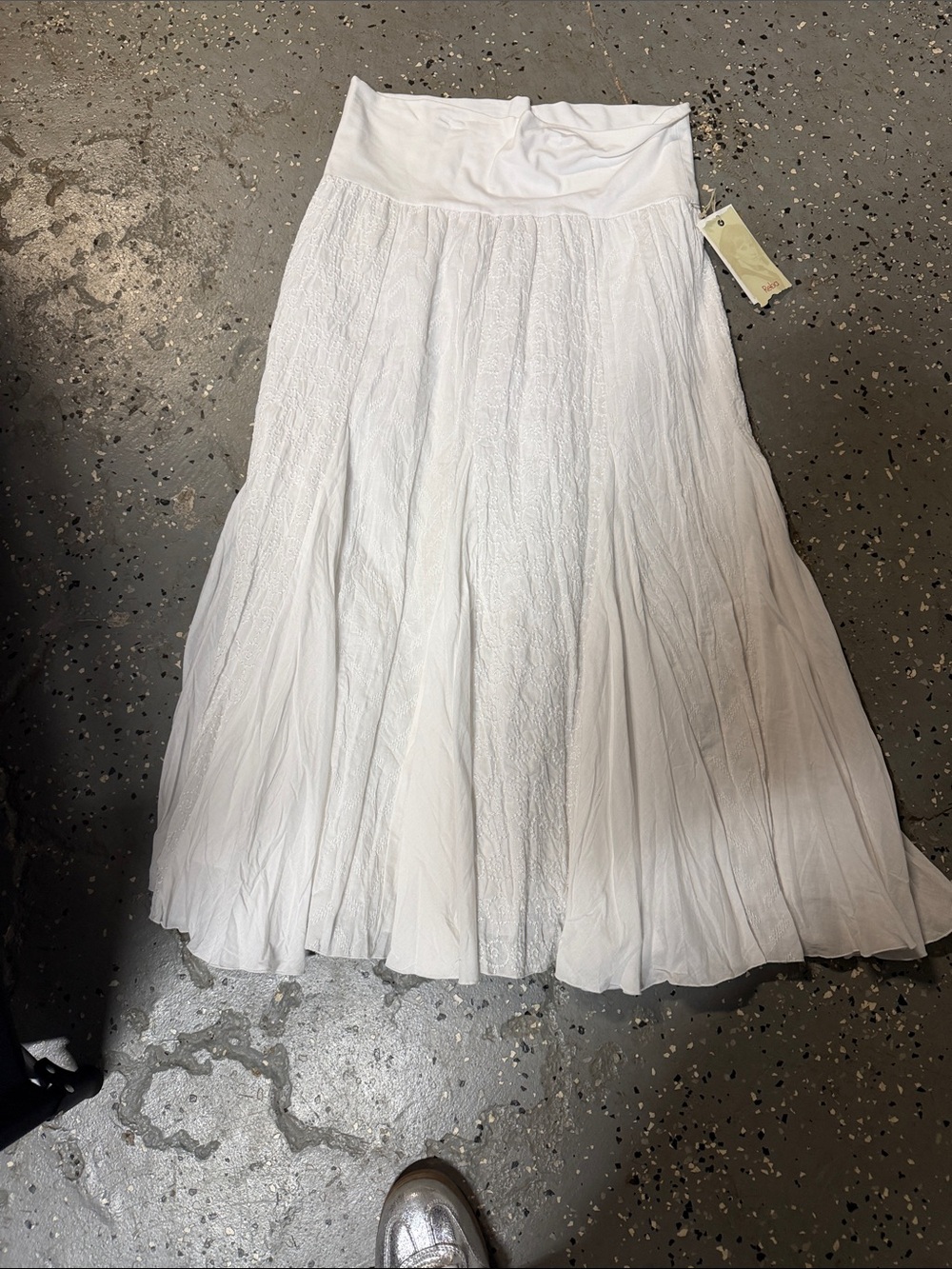 White Women's Flowing Maxi Skirt - Classic Summer Style